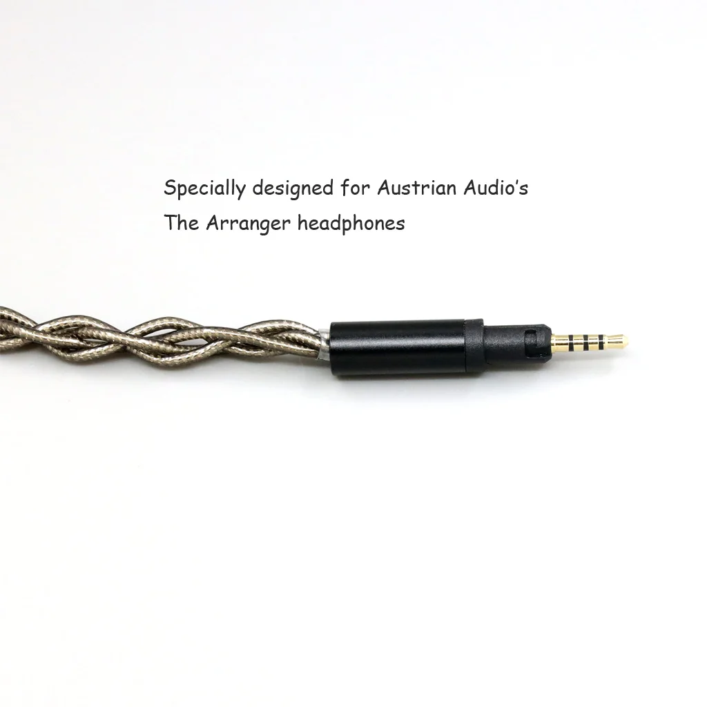 Фото Кабель для наушников Graphene Gold Pure 99% Silver Shielding Palladium для наушников Austrian Audio The Arranger 9071 №5