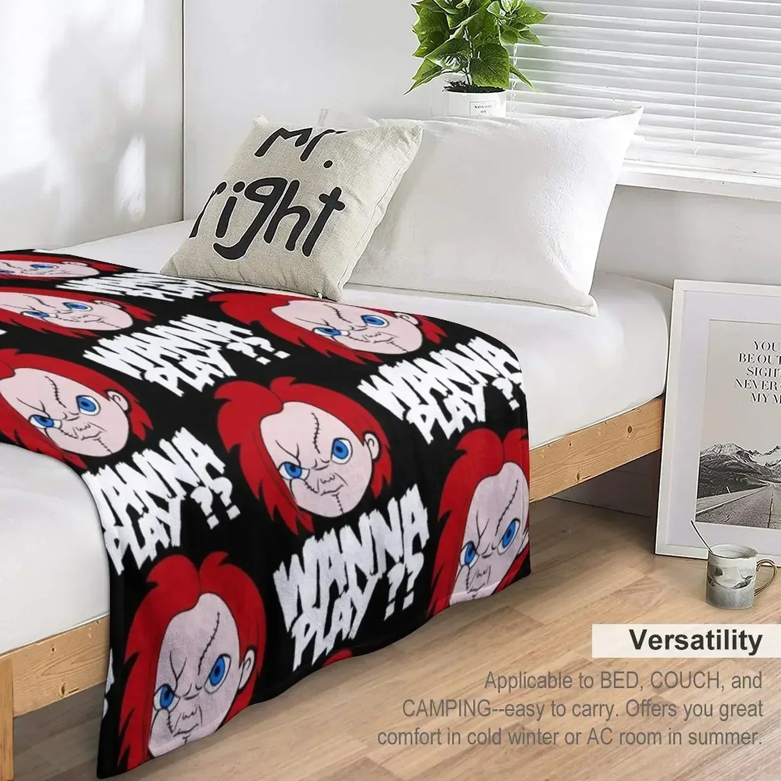 chce Играть? Одеяло Декоративное одеяло на заказ Волосатые одеяла