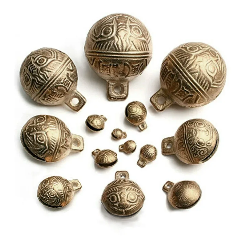 

Antique Bronze Brass Metal Jingle Tinkle Bells 9mm 11mm 14mm 16mm 18mm 20mm 22mm 25mm 28mm DIY Craft Pendants Beads