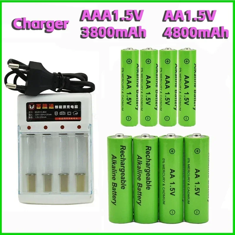 Щелочная аккумуляторная батарея AA1.5V4800mAh AAA 1.5V3800mAh NI-MH