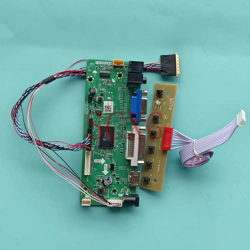 

LED LCD Screen Controller Board Work With LTN133AT23-801 1366*768 Notebook 13.3" 60Hz HDMI-Compatible VGA DVI 40 Pins LVDS