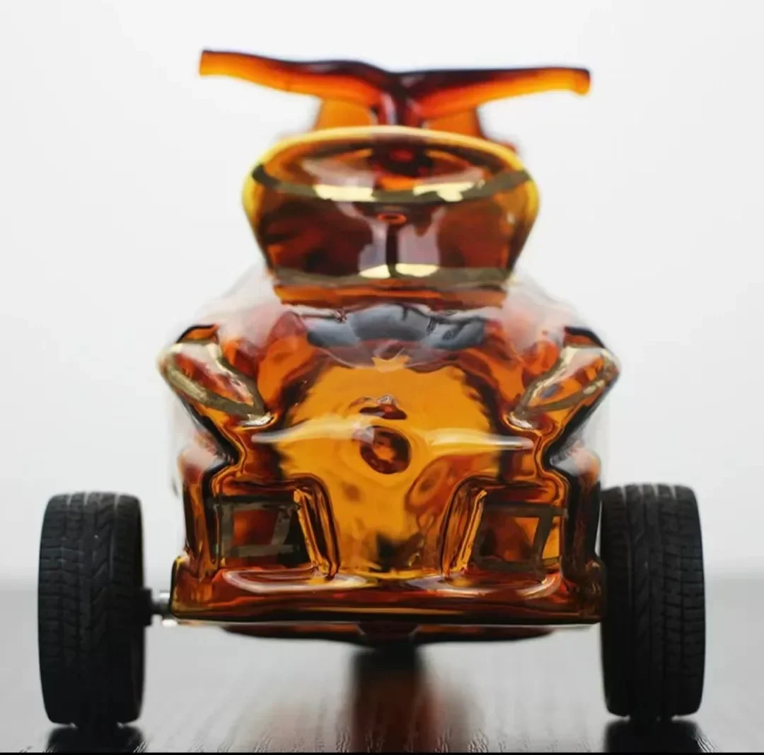 Новинка 500 мл дизайн в форме мотоцикла бессвинцовый стеклянный графин для виски