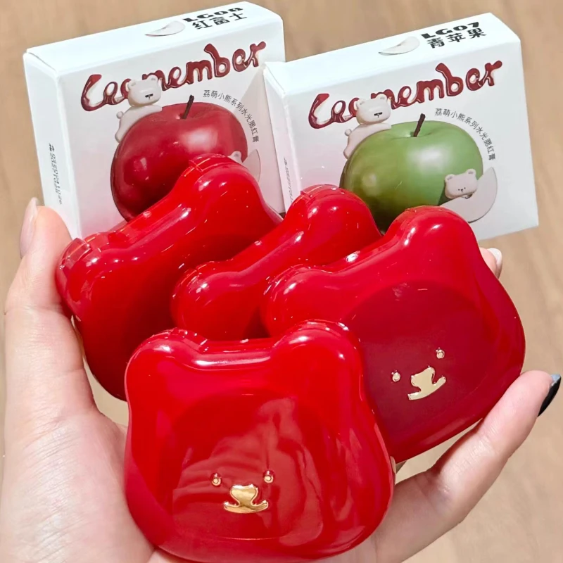 LEEMEMBER Косметика Рождественская WaterLight Shimmer Blush Губная помада Многоразовое красное