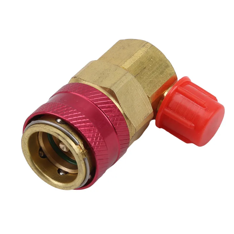 

AC R134A Quick Connector Adapter Coupler Auto A/C Manifold Gauge Low/High HVAC Car Air-conditioning Accessories Red/Blue