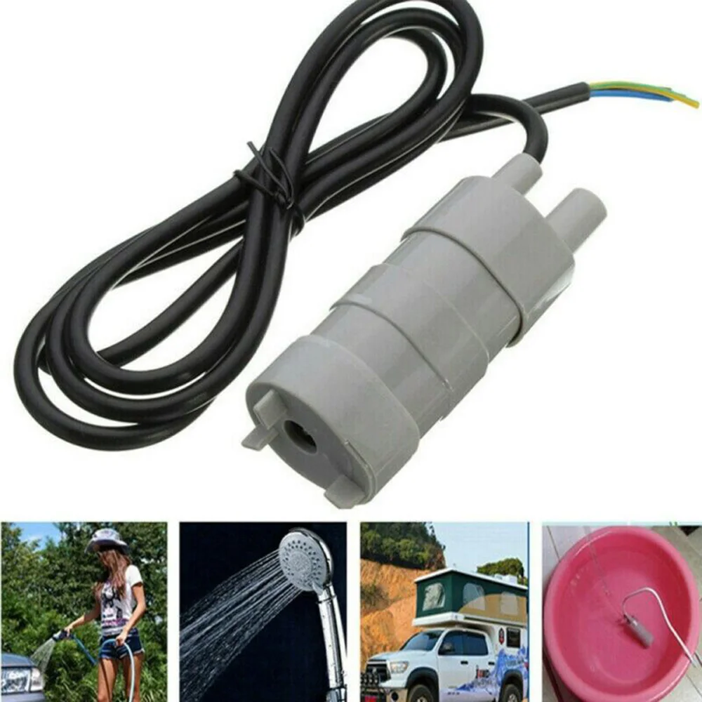 

12V Small Submersible Water Pump 1000L/H 5M High Lift Diesel Oil Water Pump High Flow Engineering Plastic Mini Water Pump