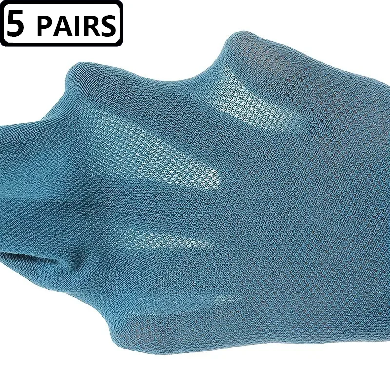 Носки мужские короткие дышащие хлопковые спортивные поглощающие пот 10 шт. = 5