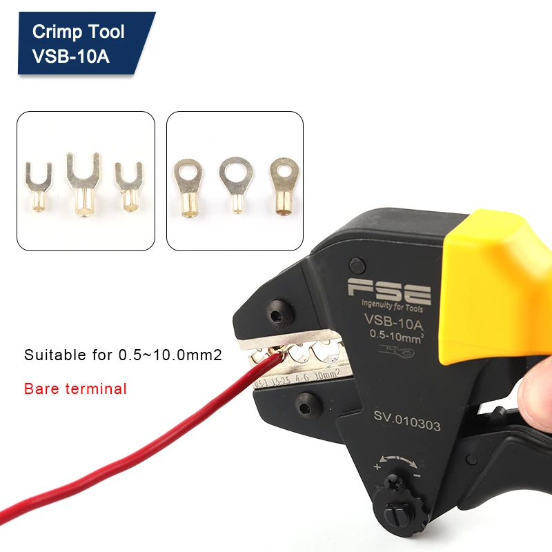 Высококачественные обжимные клещи, стандартные высокоточные обжимные клещи для клемм, саморегулирующиеся клеммы, ручные инструменты 20-7 AWG 0,5-10, 0 мм2