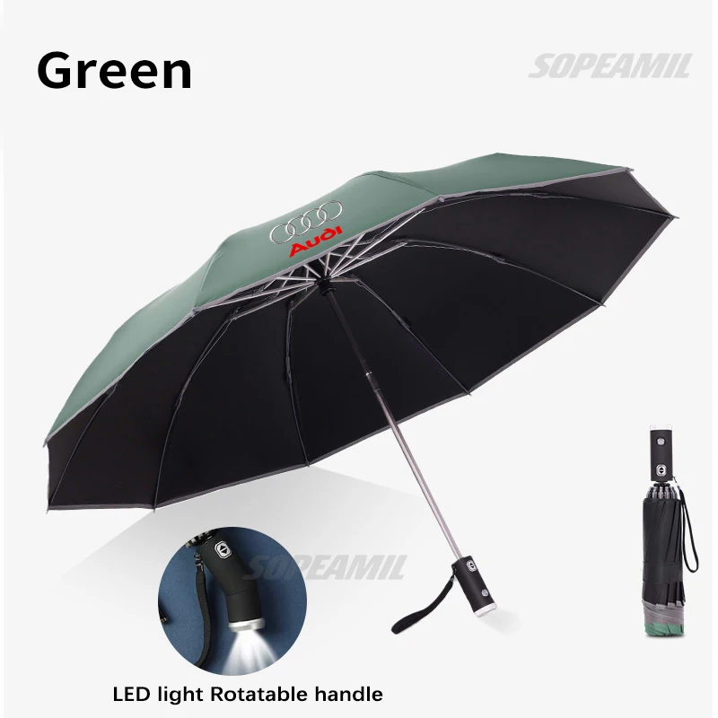 

Автомобильный складной светодиодный зонтик Audi, солнцезащитный козырек для A1 A3 A4 A5 A6 A7 A8 Q3 Q5 Q7 Q8 RS4 RS5 S3 S4 S5 TT