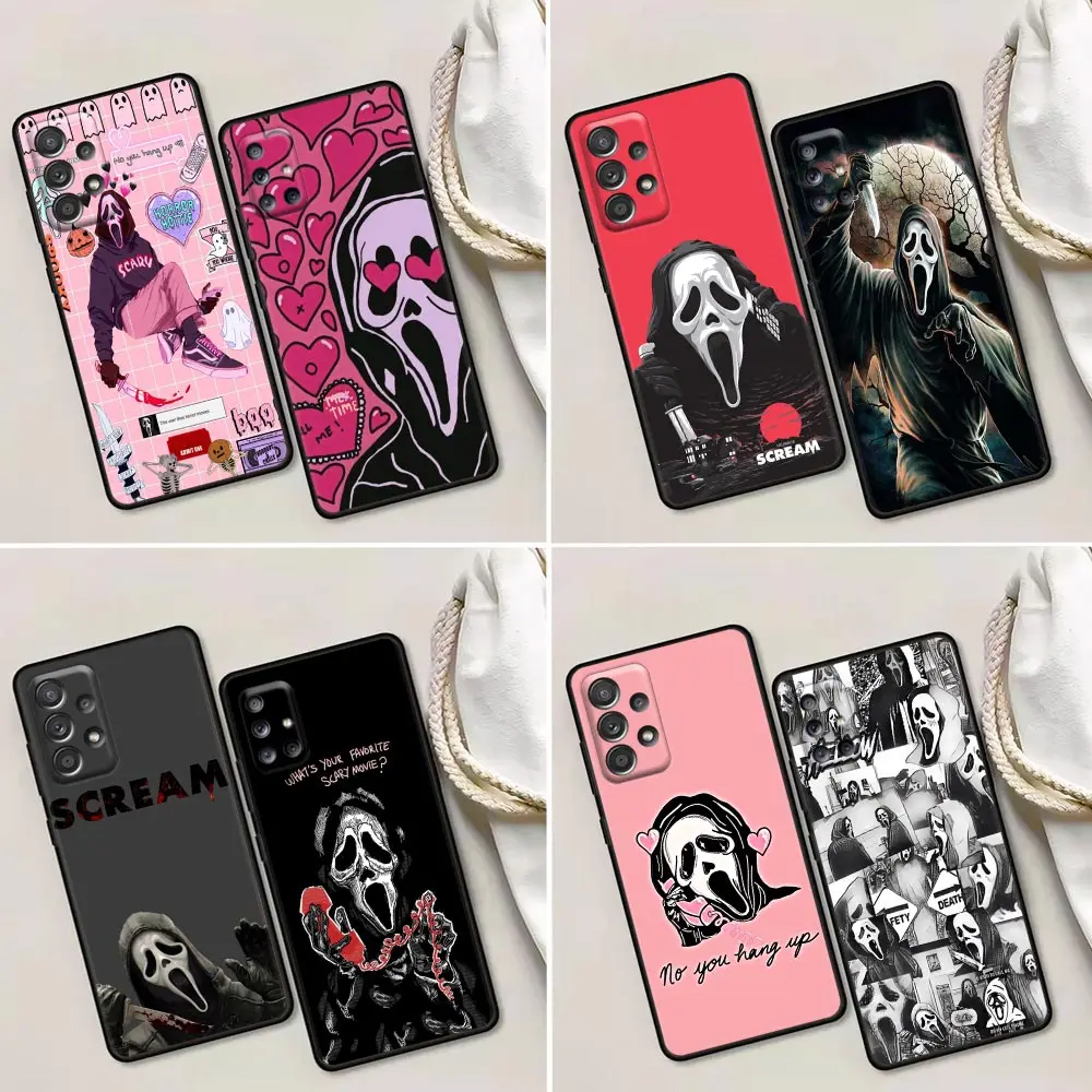 

Ghost Face Call Me Horror Scream Art Phone Case For Samsung Galaxy A32 A33 A31 A23 A22 A21S A13 A12 A03 A02 Silicone Cases Cover