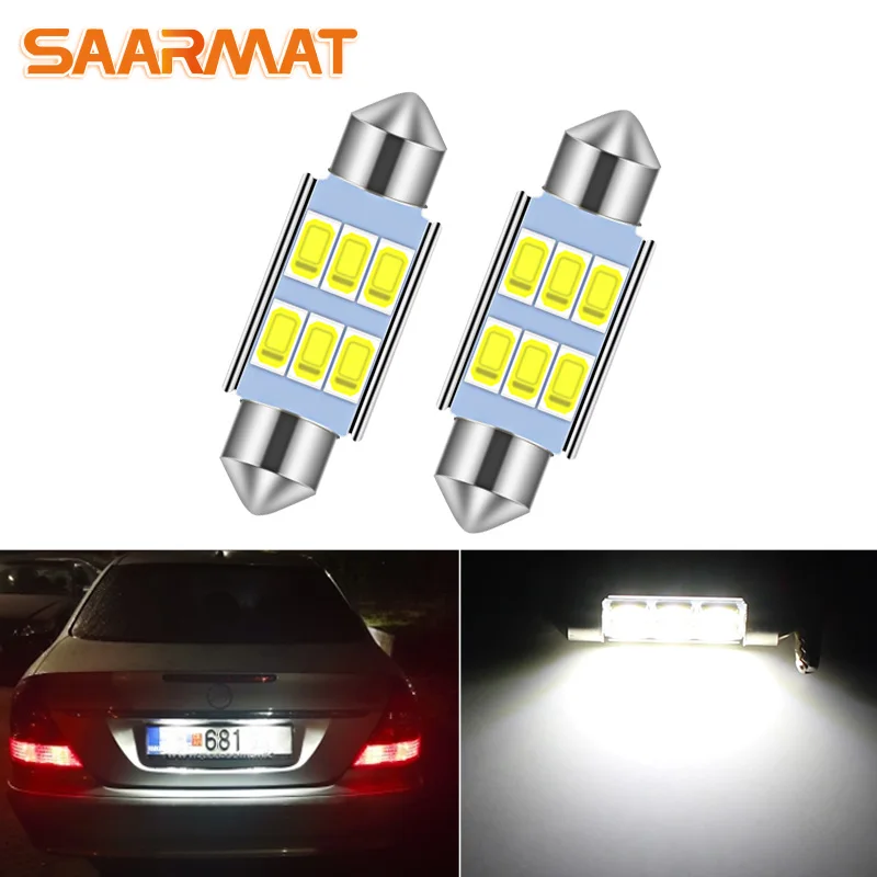 

2pcs No Error Canbus Bulb LED Festoon 36mm C5W Number Plate License Light For Audi A4 A6 TT A8 Q3 Q5 Q7 A5 S4 A2 A3 B5 B6 C5 C6