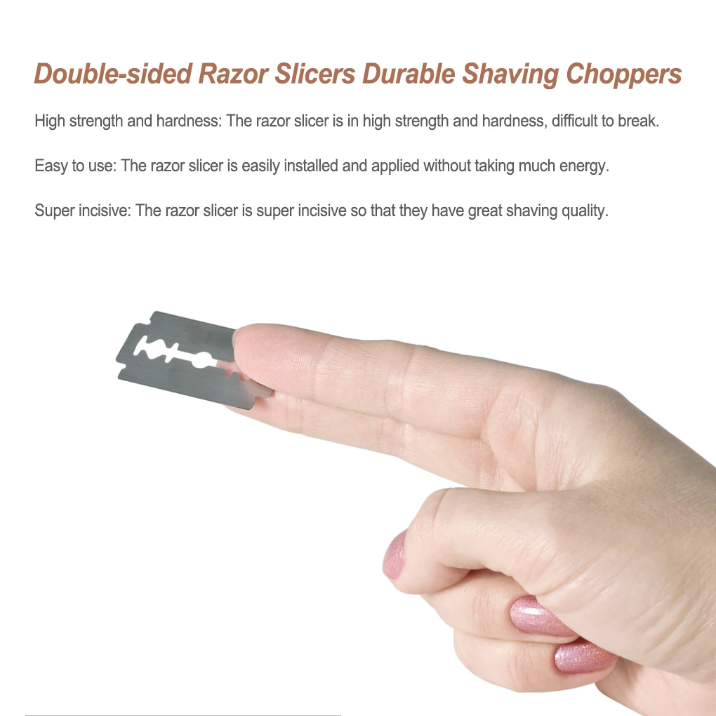 

100pcs Double-sided Razor Slicer Shaving Choppers Slicing Tools Professional