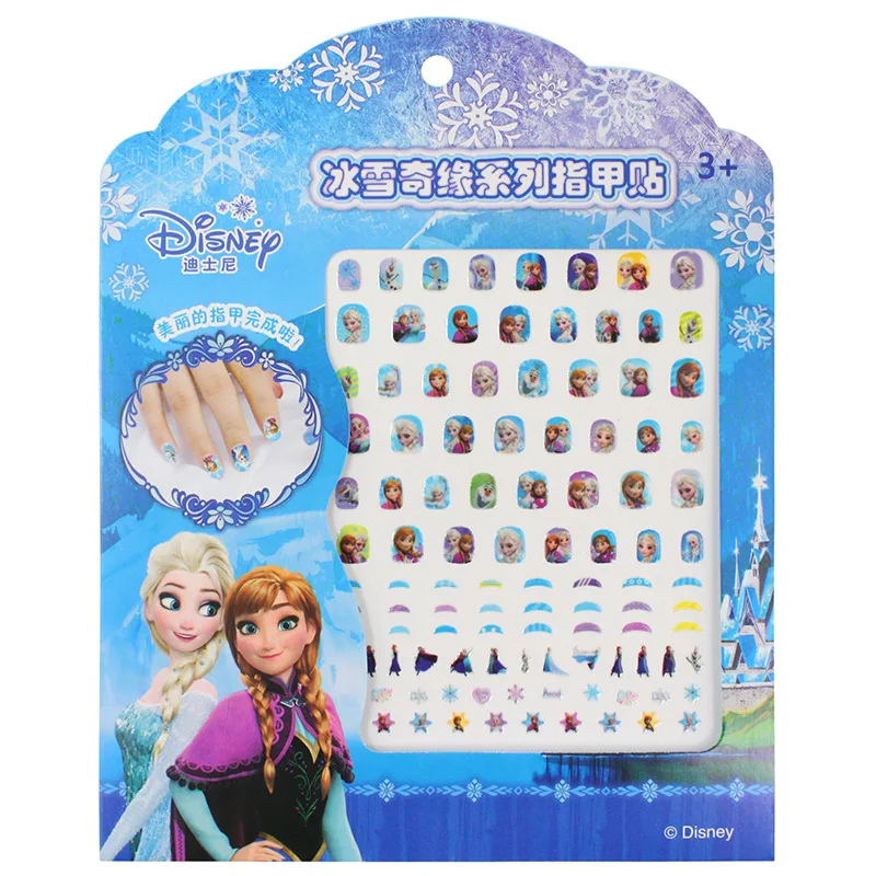 

Disney frozen elsa anna Nail Stickers Toy new Sofia White snow Princess girls sticker toys for girlfriend kids gift