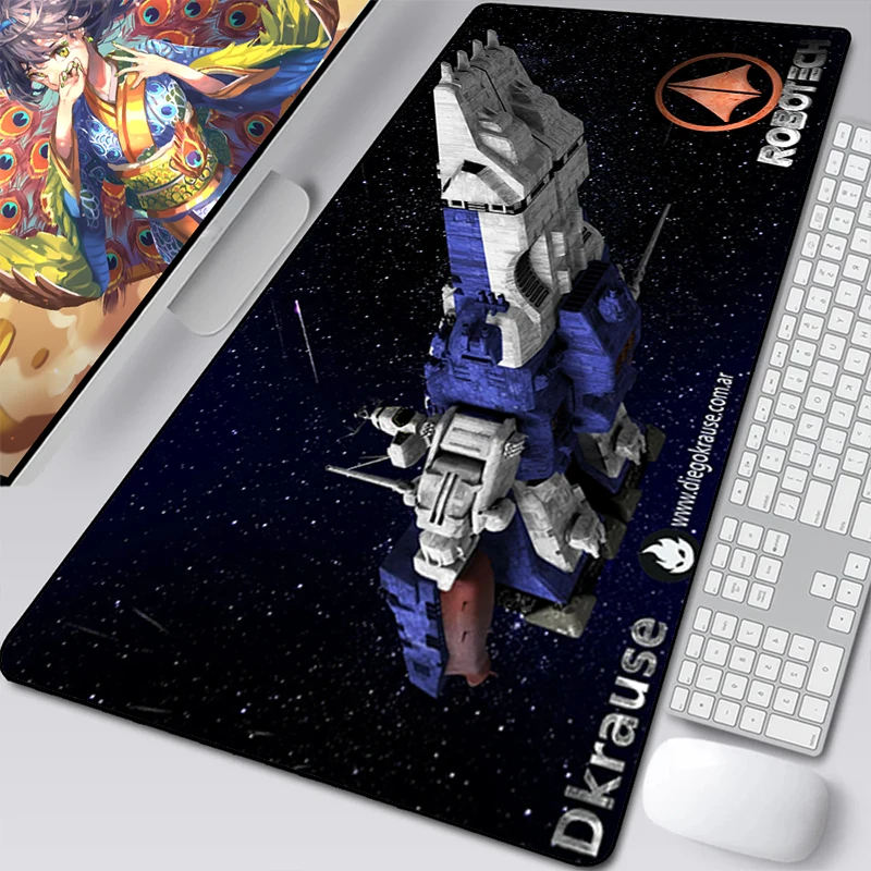 

Large Mouse Pad Gamer Robotech Gaming Keyboard Pc Accessories Deskmat Mausepad Non-slip Mat Mousepad Mats Cabinet Mause Laptops