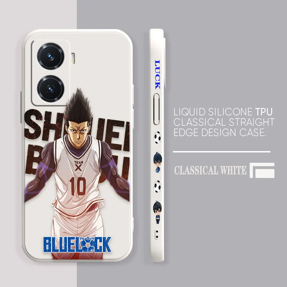 Anime B-BLUE LOCK Phone Case For VIVO Y55S Y31 Y33S Y55 Y35 Y51S Y52S Y53S Y66 Y73S Y77 5G Y85 Y93 Colour Case Funda Shell Capa