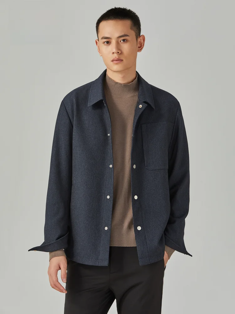 Куртка Boni Мужская однотонная модная повседневная куртка Fo5673b Осень-зима