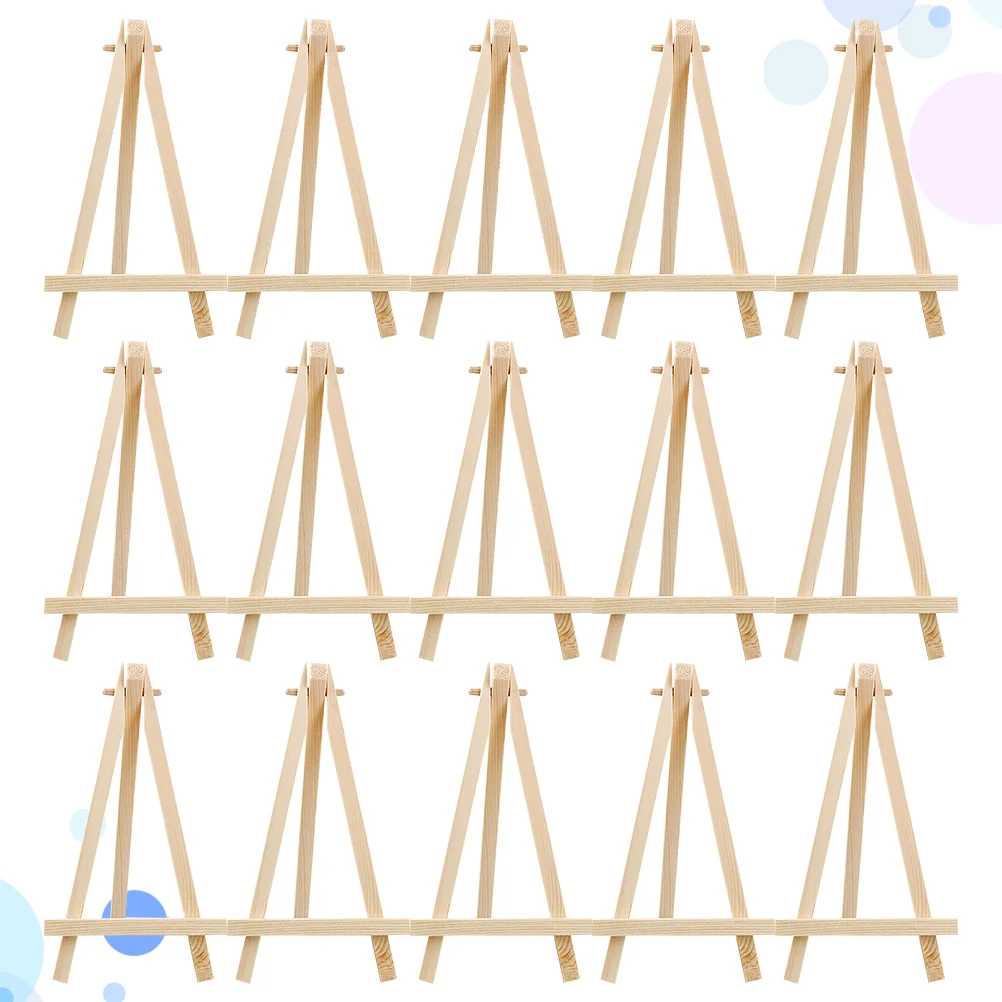 

15pcs Wooden Easel Convenient Useful Durable Painting Holder Display Easel for Home