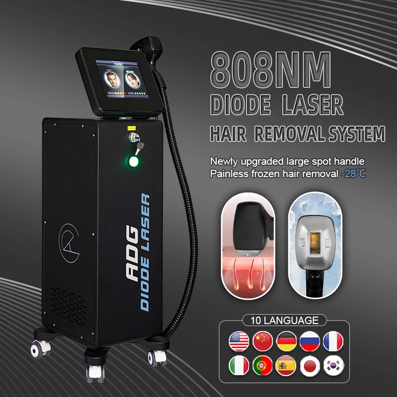 

Newest 2000W High Power 3 Wavelength Ice Platinum Removal Hair CE 755 808 1064nm Diode Hair Removal Laser-Machine Beauty Salon