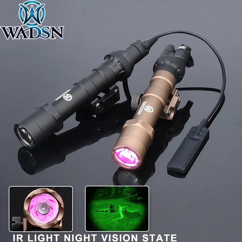 Airsoft M600 M600B IR Flashlight Night Vision Scout Light Tactical Hunting Rifle Weapon 850nm Wavelength Arme Lanterna