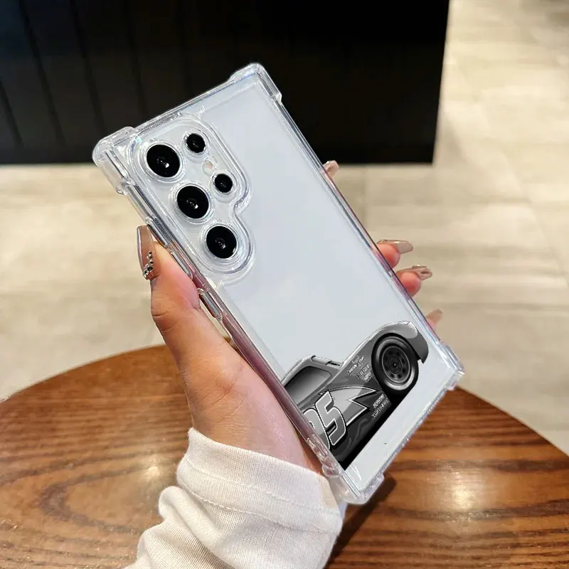 Прозрачный чехол для телефона с рисунком Дисней Лайтнинг Маккуин для Samsung Galaxy S26 S25 S24 Ultra S23 S22 Plus S21 S20 FE 5G, силиконовый чехол (art.: 3920da52d504b) - 3920da52d504b