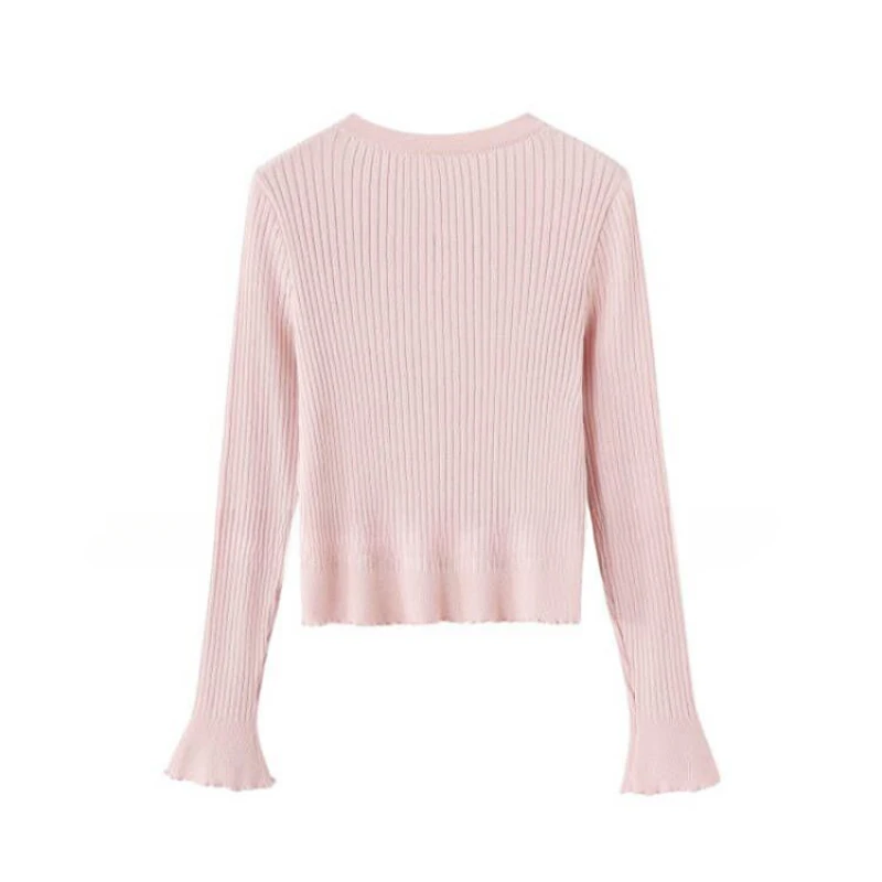 Kpop корейская певица женские уличные розовые кардиганы свитера с v-образным