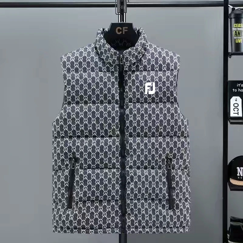

Men Golf Wear horse Men Golf Vests Men Jacket Super Light Sleeveless Down Top Lightweight Golf Vest Windbreak Men golf wear