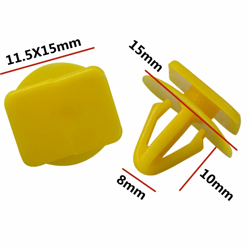 20 шт. для 8 мм отверстия, автомобильный пластиковый крепеж, зажим для дверной панели автомобиля, пластиковые автозаклепки для Chevrolet D177