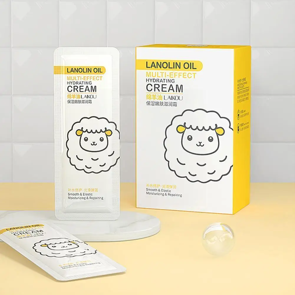 

2pcs Lanolin Moisturizing Cream Sleeping Cream Pack Face Hydrating Anti Night H8x5