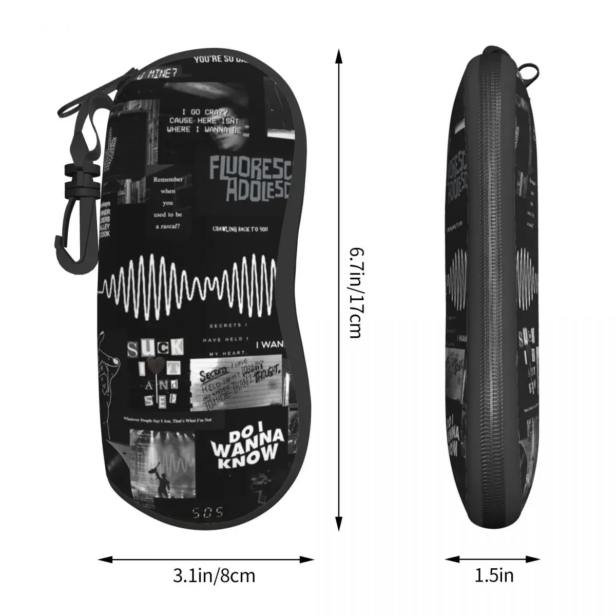 Мужские и женские очки с принтом Arctic monkey винтажные защитные рисунком в виде