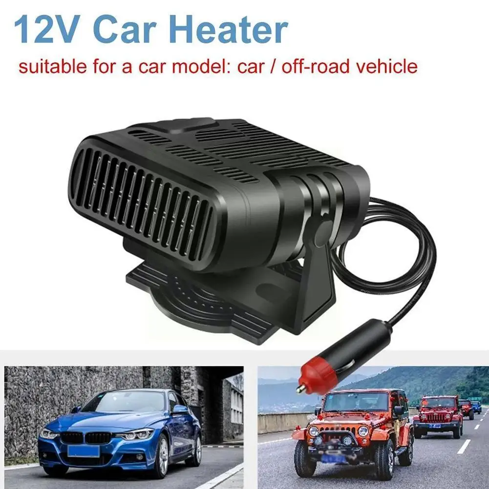 

24V 120W Car Heater Electric Cooling Heating Fan Portable Electric Dryer Windshield Defogging Defroster Car Fan Auto Heater