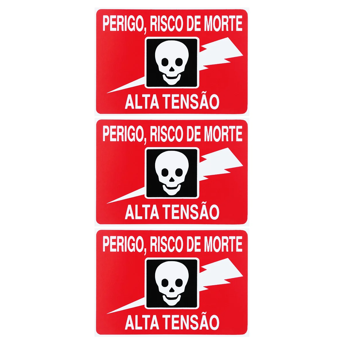 

Combo 3 Signaling Boards Danger Death Risk High Voltage Access 20X15-S-222 F9e