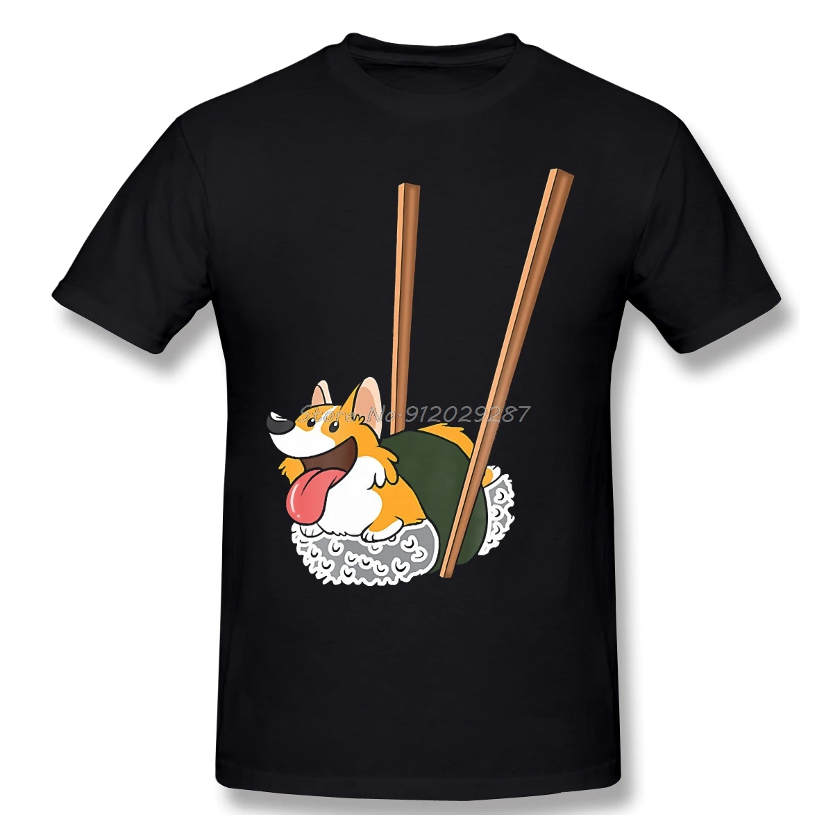 

Sushi Corgi Kwaii Dog Humor Foods New Arrival TShirt Corgi Sushi, Funny Corgi Dog Oversize Cotton Shirt tees Men T-Shirt