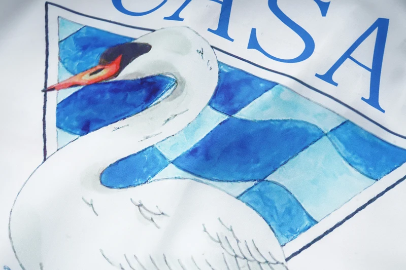 Multi Versions Casablanca Mesh Shorts Shirts Thin Silk Fabric Set Summer Men Women Hawaiian Beach Surf Club Suit