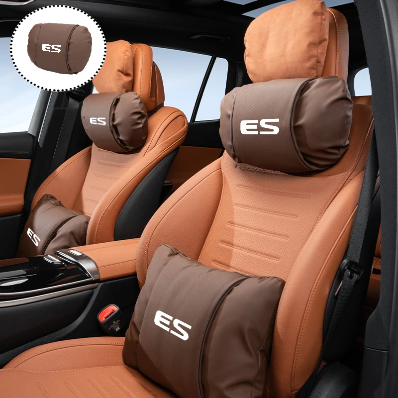 Car Seat Headrest Lumbar Cushion Jelly Layer Double Neck Protection For Lexus CT200h ES250 ES300h IS250 IS200 GS300 GS46