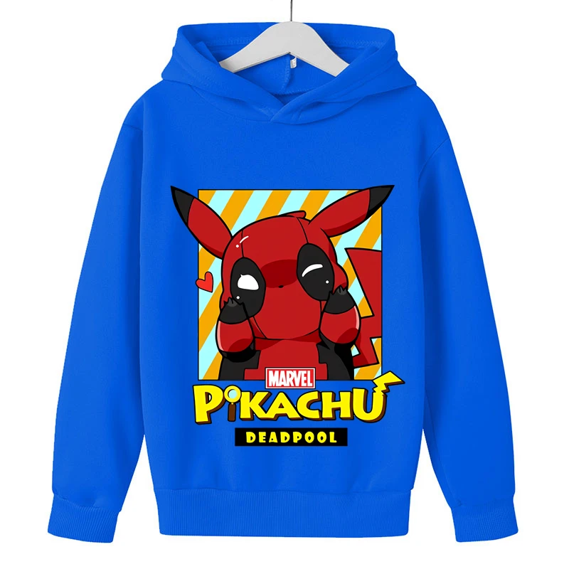 

2022 Pikachu Printed Hoodies Long Sleeves Cotton Children Boys Girls Kids Sweatshirts Clothes Top kids Coat baby Pullovers