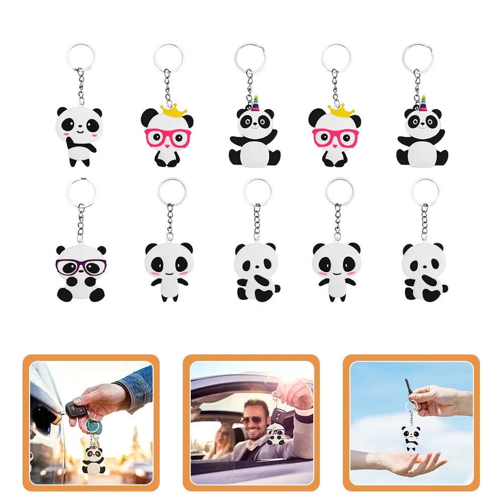 

Key Chain Panda Keychain Pendant Backpack Hanging Adorn Bag Ornament Multipurpose