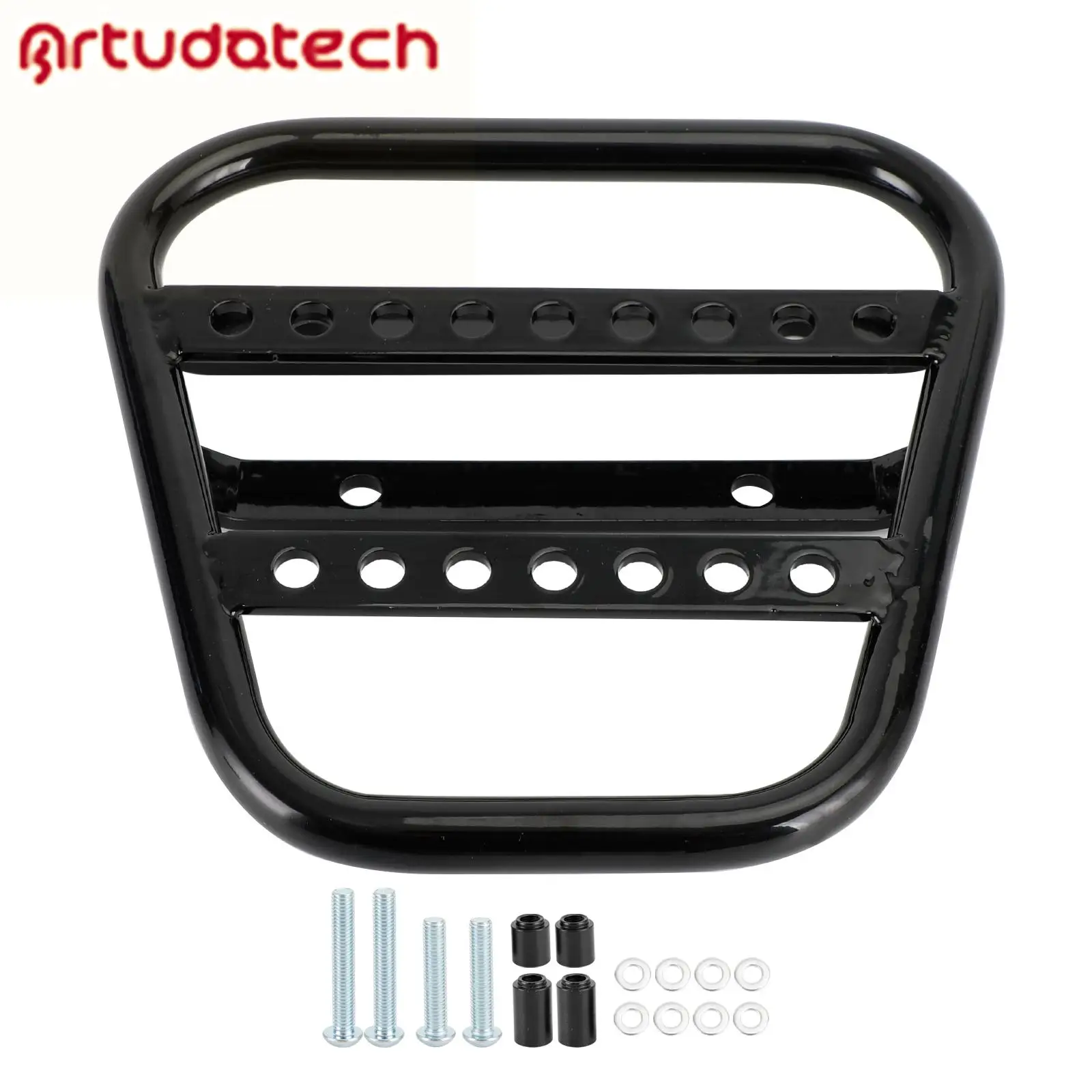 Черная багажная стойка для уличного скремблера 2016-2022 Соло-стойка без спинки