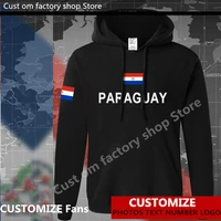 paraguay flag %e2%80%8bhoodie free custom jersey fans diy name number logo hoodies men women loose casual sweatshirt