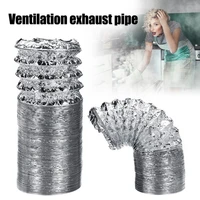4 100mm air ventilation pipe hose flexible aluminum exhaust duct 2m3m length for kitchen supplies 2021