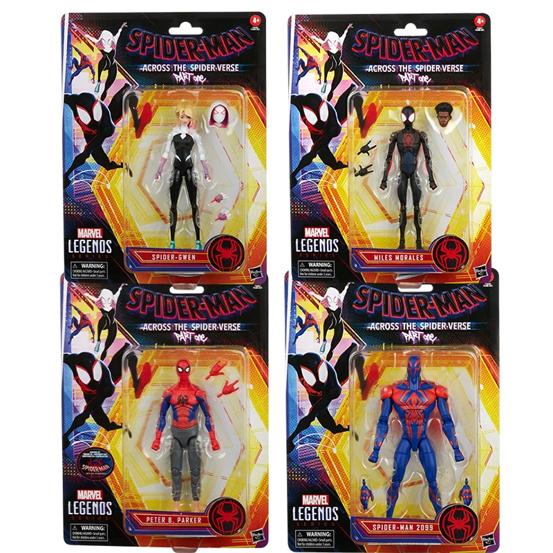 

Spider Man Across The Spider Verse 2099 Spider Man Gwen Stacy Miles Morales ML Legends 6inch Movable Model Gift for Children