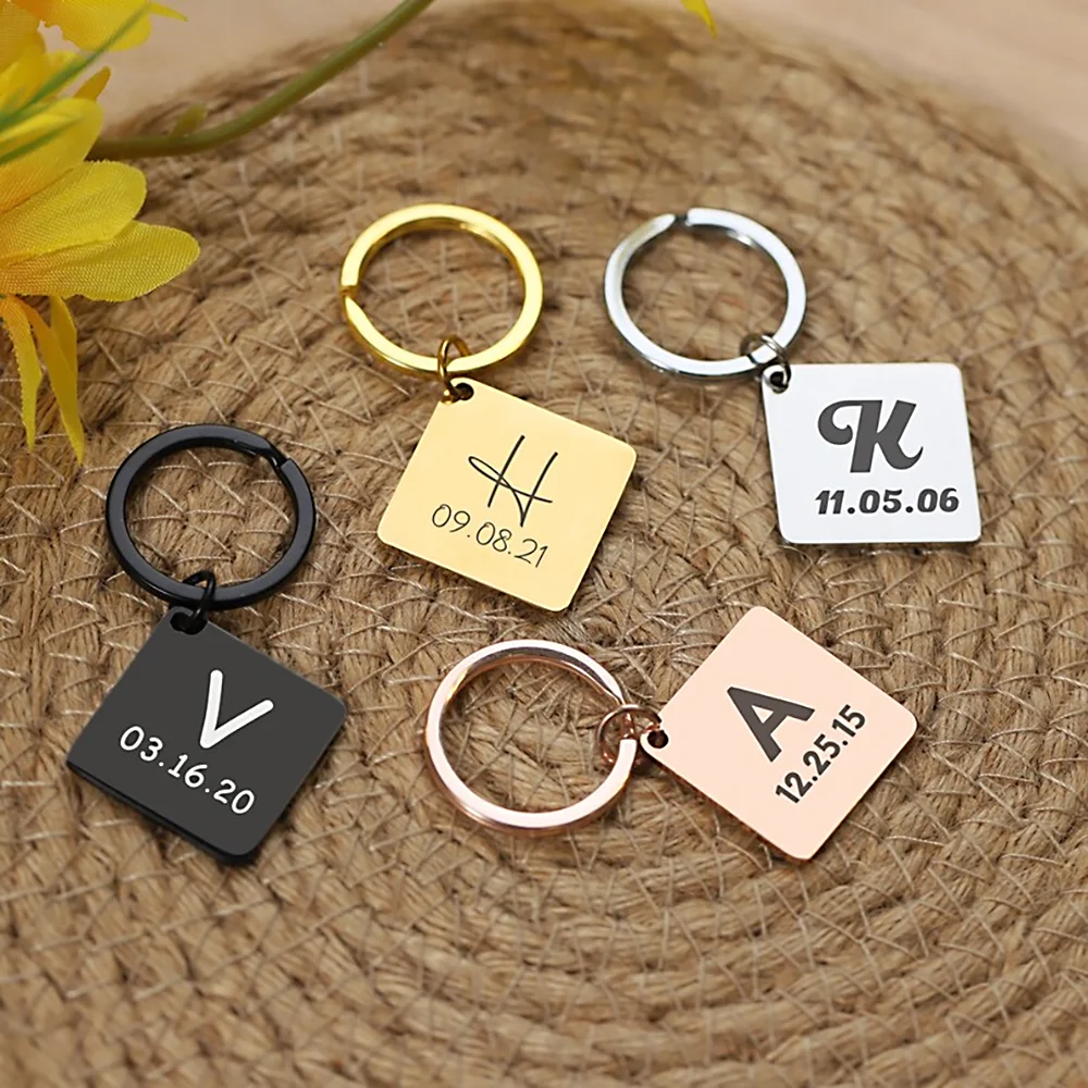 Модные индивидуальные женские брелоки с инициальными буквами на заказ брелок из