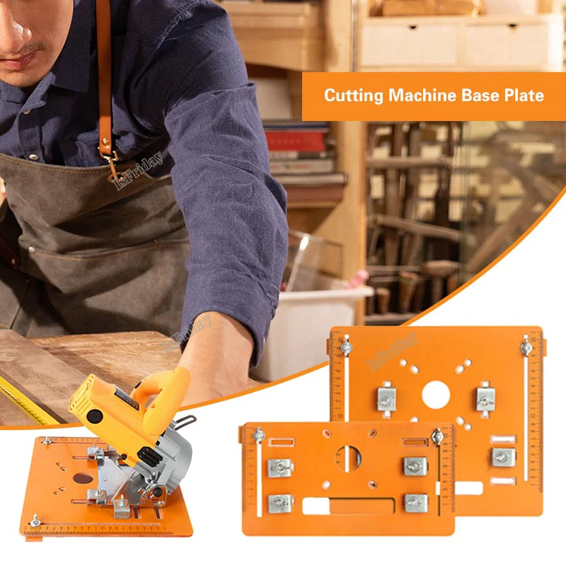 

Circular Saw Guide Rail Bottom Plate Adjustable Cutting Machine Bakelite Guide Plate Saw Base Woodworking Workbench Accessories