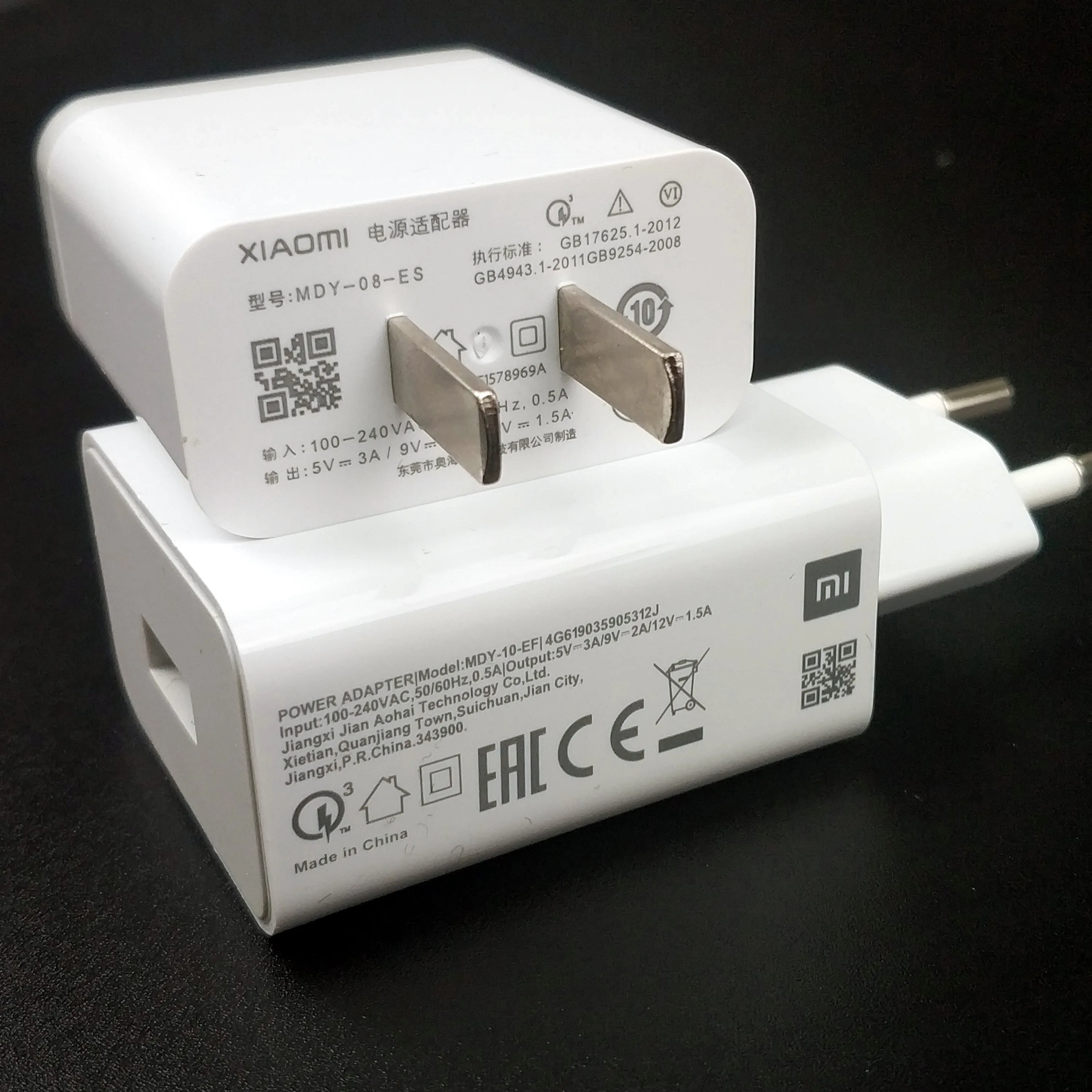 Оригинальное быстрое зарядное устройство для Xiaomi Redmi Note 9 18 Вт QC 3 0 с Usb-портом Mi A2 A3