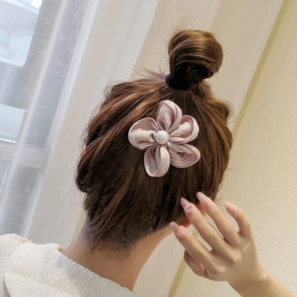 

New Duckbill Flower Pearl Hairpin For Women Girl Fashion Hairgrips Elegant Ponytail Clip Female Hair Accessories Headwear