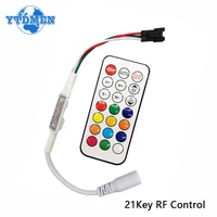 ws2811 ws2812 rgb controller 21key led lights rf remote controller for ws2812b led strip dimmer 5v 24v 5050 strip lights control