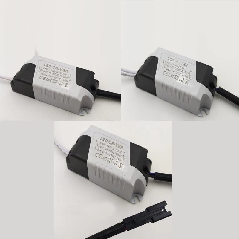 

3W (4-5)x1W (4-7)x1W AC85-265V DC12V-24V-28V Lamp Light Ballast COB Transformer Started Constant Current Led Isolation Driver