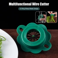 2022 new green onion slicer shredder 12 stainless steel blades spring onion cutter wire drawing kitchen tools vegetable shredder