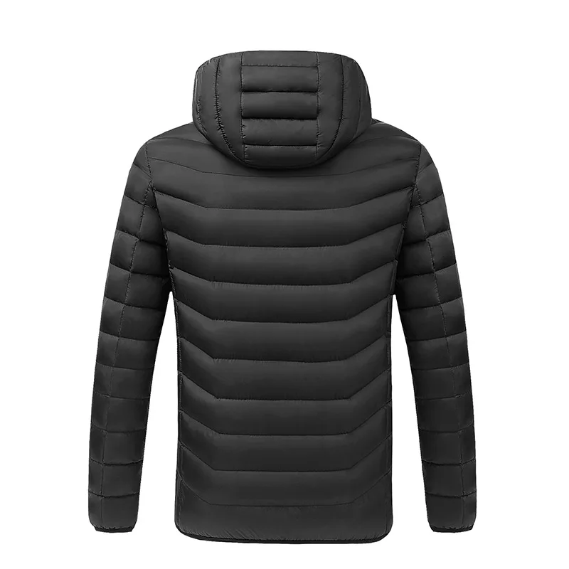 New 2/4/9 piece heating suit winter intelligent heating cotton suit USB charging hooded cotton suit men's coat