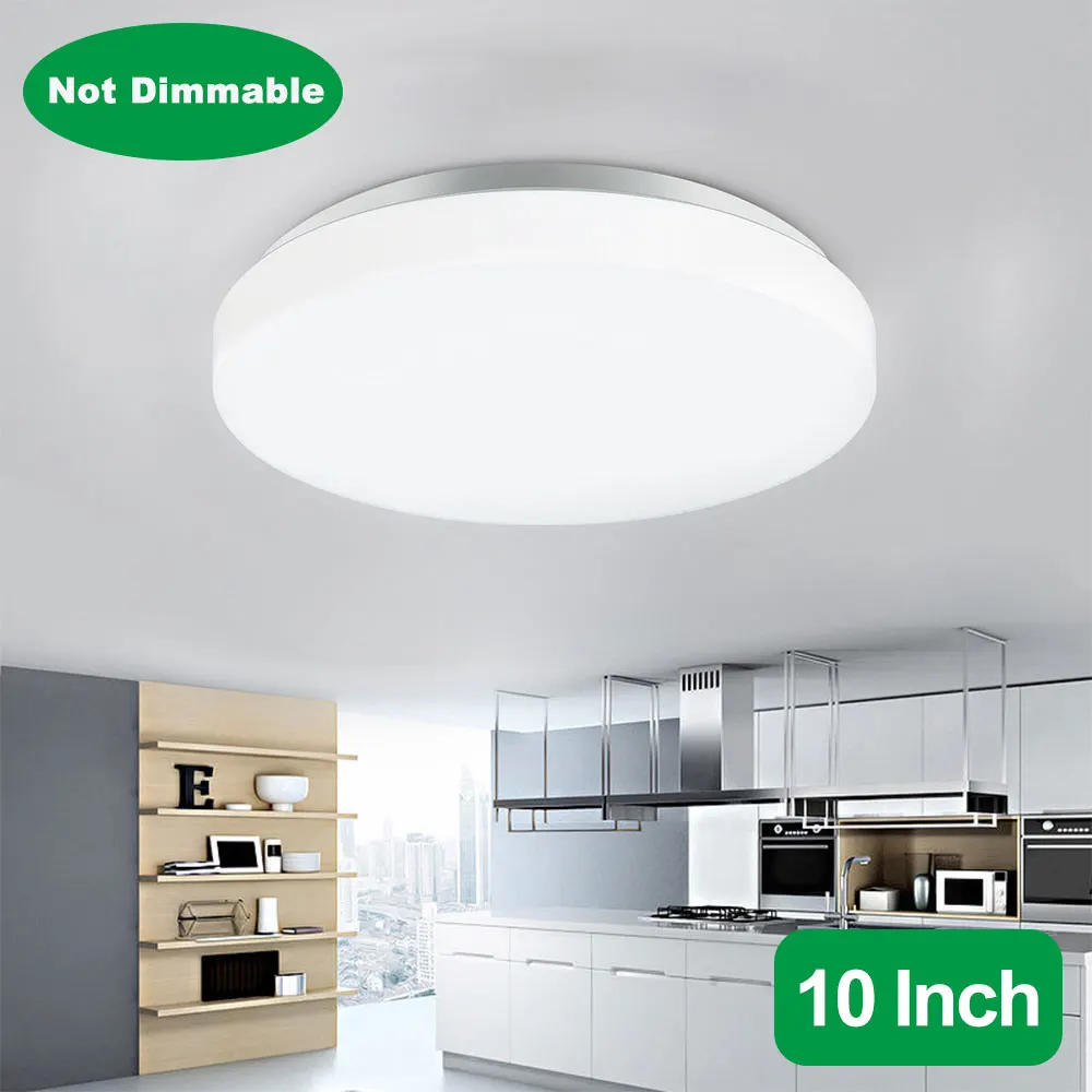 

Depuley 20W LED Flush Mount Ceiling Light Fixture for Kitchen Laundry Bedroom Hallway Waterproof 6000K Daylight 1650lm