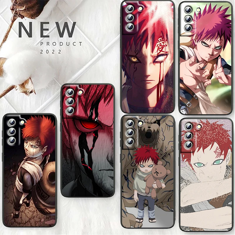 

Anime Uzumaki Naruto partner Gaara Phone Case For Samsung S22 S21 S20 Ultra FE S10 S9 S8 Plus 4G 5G S10e S7 Edge TPU Cover