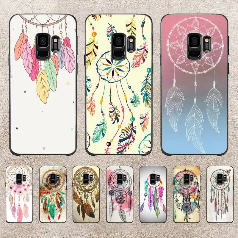 

Dream Catcher Drawings Feather Owl Phone Case For Samsung Galaxy Plus S9 S20Plus S20ULTRA S10lite S225G S10 Note20ultra Case